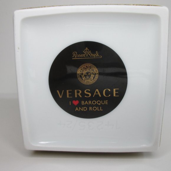 Versace I Love Baroque and Roll Porcelain Vase 9 1/2" tall Rare and Original - Picture 9 of 11